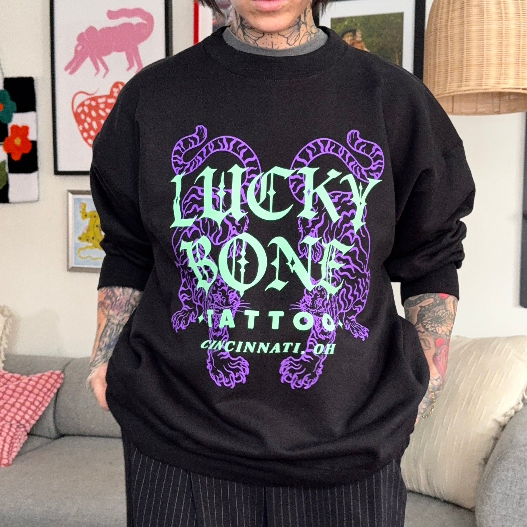 LUCKY TIGER CREWNECK
